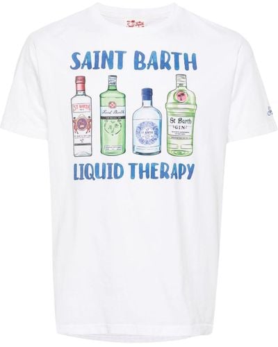 Mc2 Saint Barth Liquid Therapy Cotton T-shirt - White