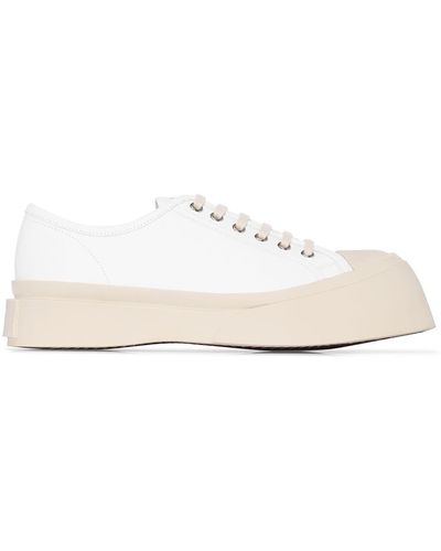 Marni Pablo Leren Sneakers - Wit