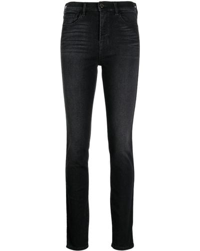 Emporio Armani Jeans skinny con ricamo - Nero