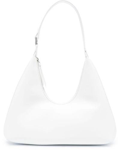 BY FAR Amber Leather Shoulder Bag - White
