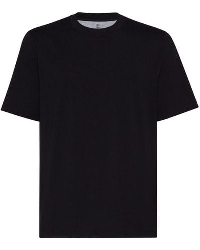 Brunello Cucinelli T-Shirt mit rundem Ausschnitt - Schwarz