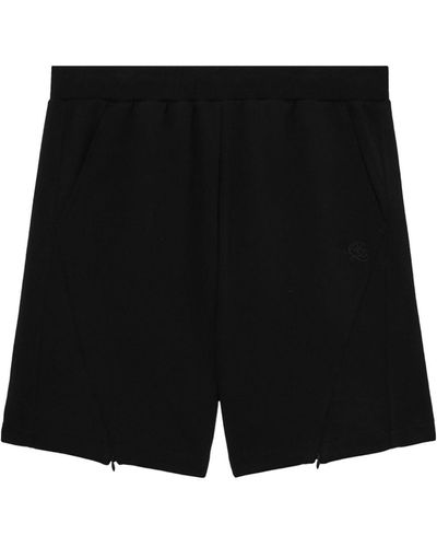 Izzue Logo-embroidered Track Shorts - Black
