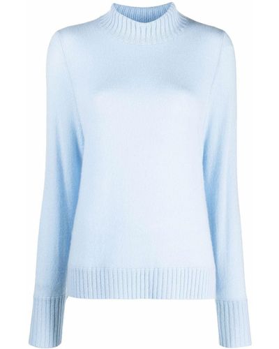 Allude Roll-neck Sweater - Blue