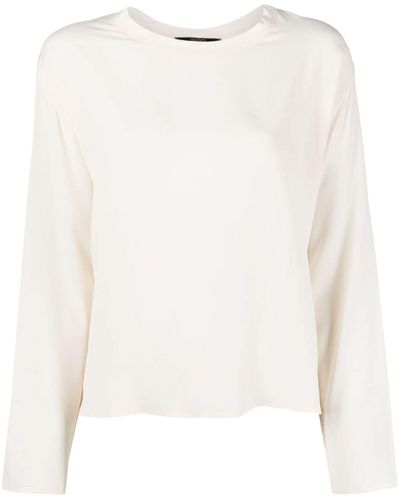 Seventy Camiseta con cuello redondo - Blanco