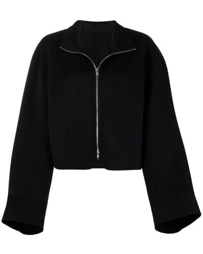 Filippa K Wool-cashmere Zip-up Jacket - Black