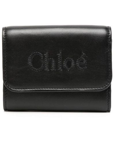 Chloé 三つ折り財布 - ブラック