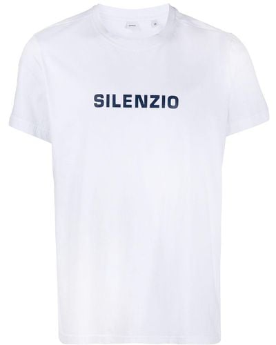 Aspesi T-Shirt mit Logo - Weiß