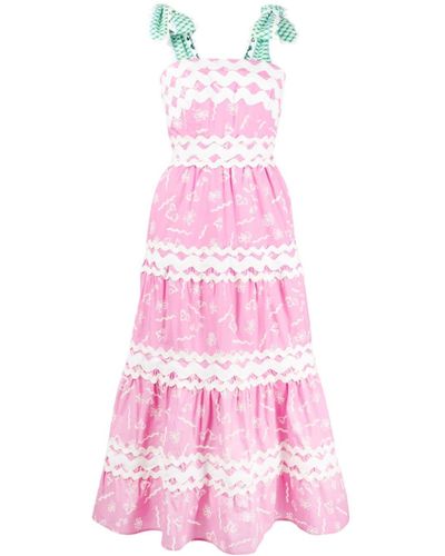 Celiab Lena Floral-print Maxi Dress - Pink