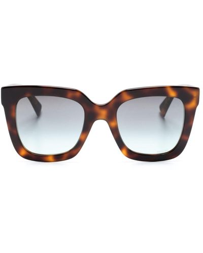Missoni Tortoiseshell-effect Square-frame Sunglasses - Brown