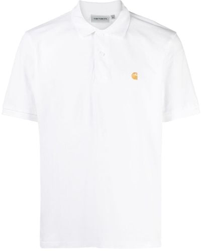Carhartt Embroidered-logo Cotton Polo Shirt - White