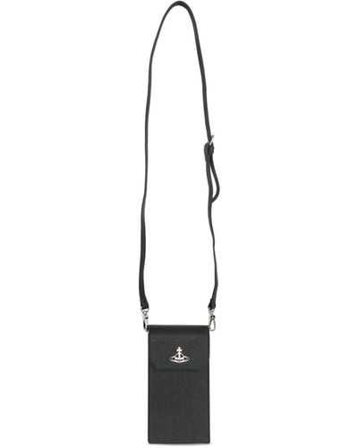 Vivienne Westwood Orb-plaque Phone Bag - White
