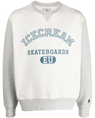 ICECREAM Skateboards Colour-block Sweatshirt - Gray