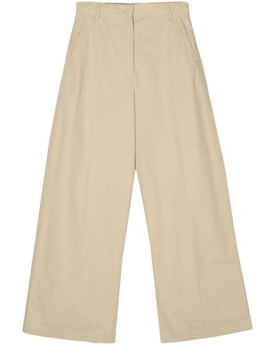 Sportmax Gebe Straight-leg Trousers - Natural