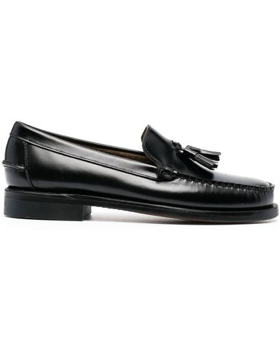 Sebago Tassel-detail Leather Loafers - Black