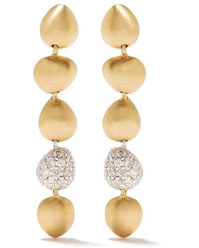 Brumani Orecchini pendenti Corcovado in oro e oro bianco 18kt con diamanti - Metallizzato
