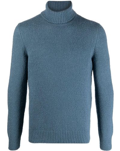 Tagliatore Maglione Lark a collo alto - Blu