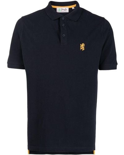 Pringle of Scotland Heritage Golf Cotton Polo Shirt - Blue