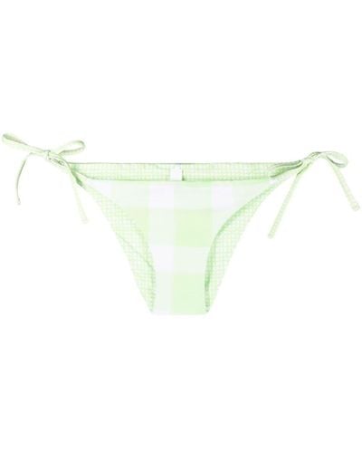Solid & Striped Slip bikini reversibile Iris - Verde
