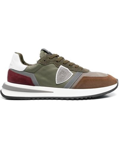 Philippe Model Mondial Colour-block Trainers - Green