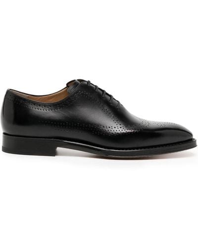 Bally Perforated-detail Leather Oxford Shoes - Black