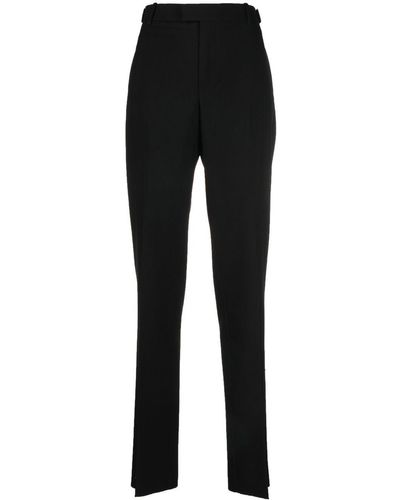 Bottega Veneta Slim High-waisted Trousers - Black