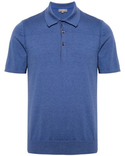 N.Peal Cashmere Polzeath Polo Shirt - Blue