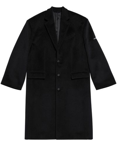 Balenciaga Manteau à simple boutonnage - Noir