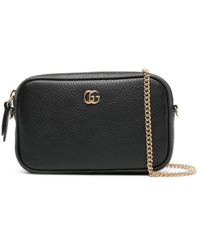 Gucci GG Marmont Super Mini Shoulder Bag - Black