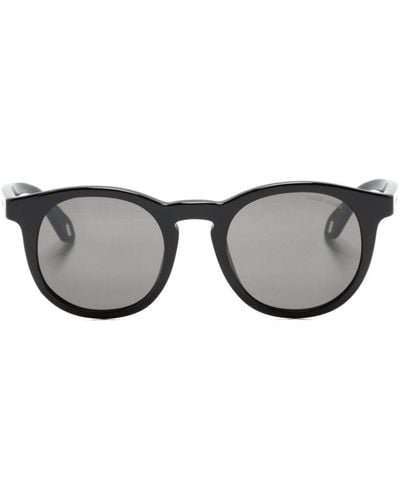 Giorgio Armani Panto Round-frame Sunglasses - Grey