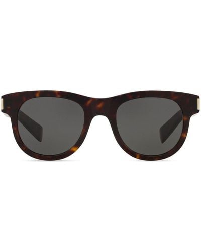 Saint Laurent Sl 571 Round-frame Sunglasses - Black