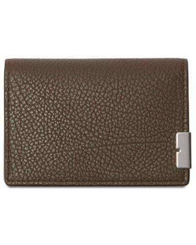 Burberry B Cut Leather Wallet - Brown