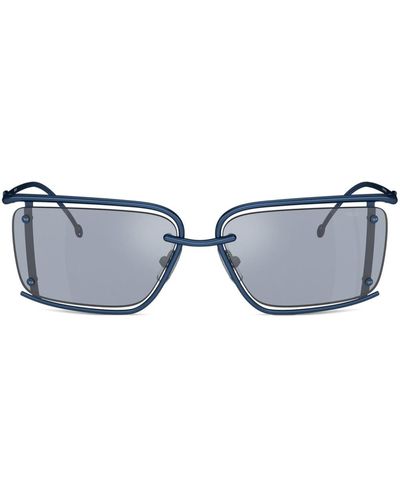 DIESEL Rechteckiges Modell Brille - Blau