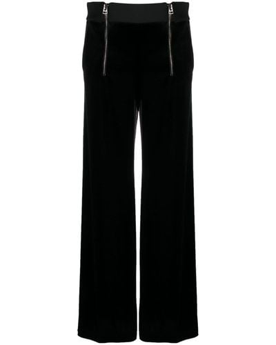 Tom Ford High Waisted Wide Leg Trousers - Black
