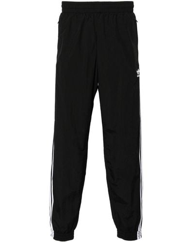 adidas Trefoil-embroidered Recycled Polyamide Track Trousers - Black