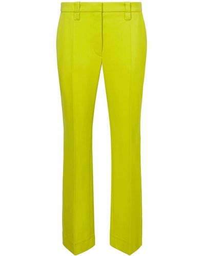 Proenza Schouler Straight-leg Suiting Tailored Pants - Yellow