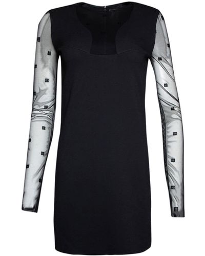 Givenchy 4g Tulle Minidress - Black