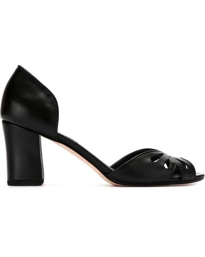 Sarah Chofakian Peep toe pumps - Nero