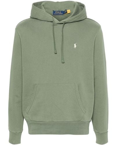 Polo Ralph Lauren Polo Pony-embroidered Cotton Hoodie - Green