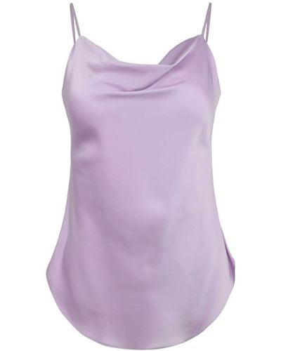 Cinq À Sept Marta Scoop-neck Top - Purple