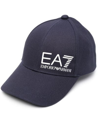 EA7 Fundamental Sporty Baseballkappe - Blau