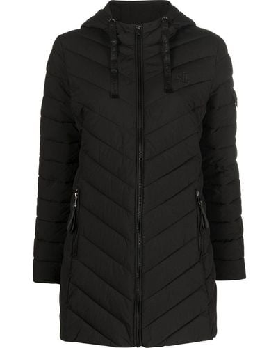 Lauren by Ralph Lauren Insulated Hooded Puffer Jacket - Black