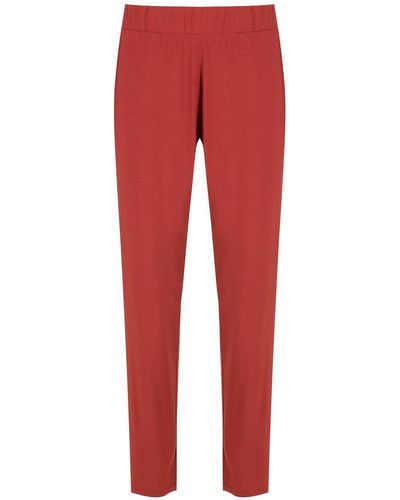 Lygia & Nanny Elasticated-waist Trousers - Red