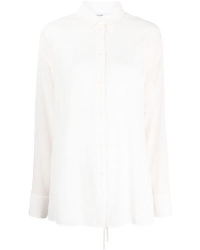 Calvin Klein Camicia con nodo - Bianco