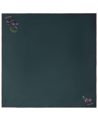 Burberry Crystal Cherry silk scarf - Grün