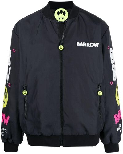 Barrow Logo-print Bomber Jacket - Black
