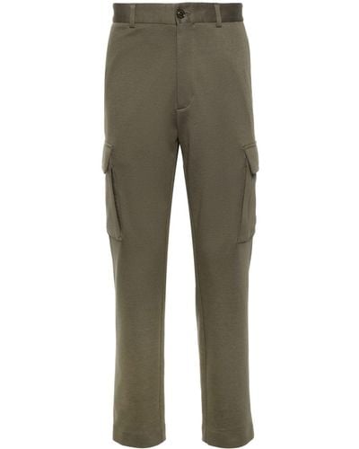 Moncler High-waist Tapered Cargo Trousers - Green