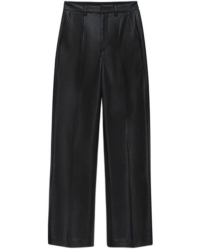 Anine Bing Carmen Recycled Leather Trousers - Black