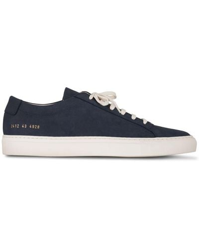 Common Projects Leather Lace-Up Sneakers - Blue