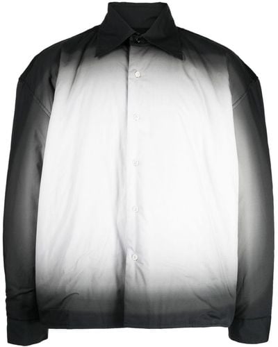 Liberal Youth Ministry Ombré-effect Cotton Shirt Jacket - Black