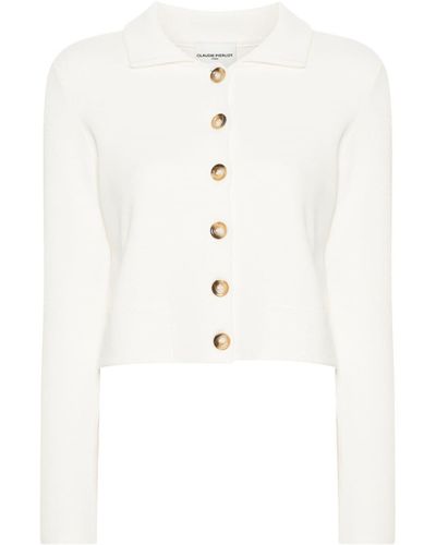 Claudie Pierlot Cardigan à fini texturé - Blanc